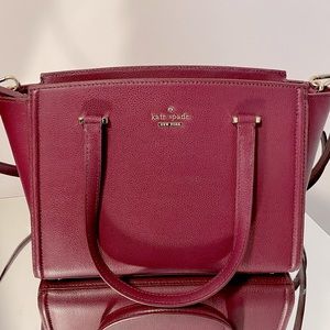 Kate Spade Satchel - Burgundy/Wine